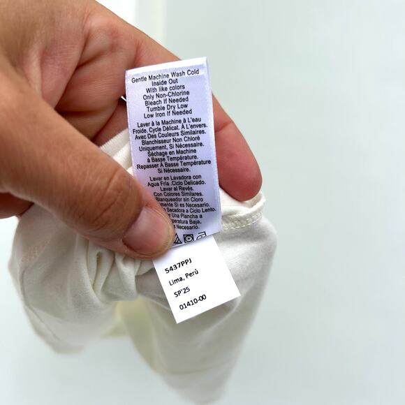 New Nation LTD Jac Muscle Tank Dress Porcelain Ivory White Shirt Mini Small - Picture 9 of 10